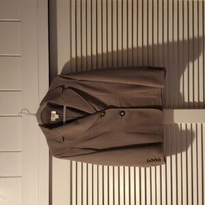 Talbott Brown Pinstripe Blazer size 8 petite